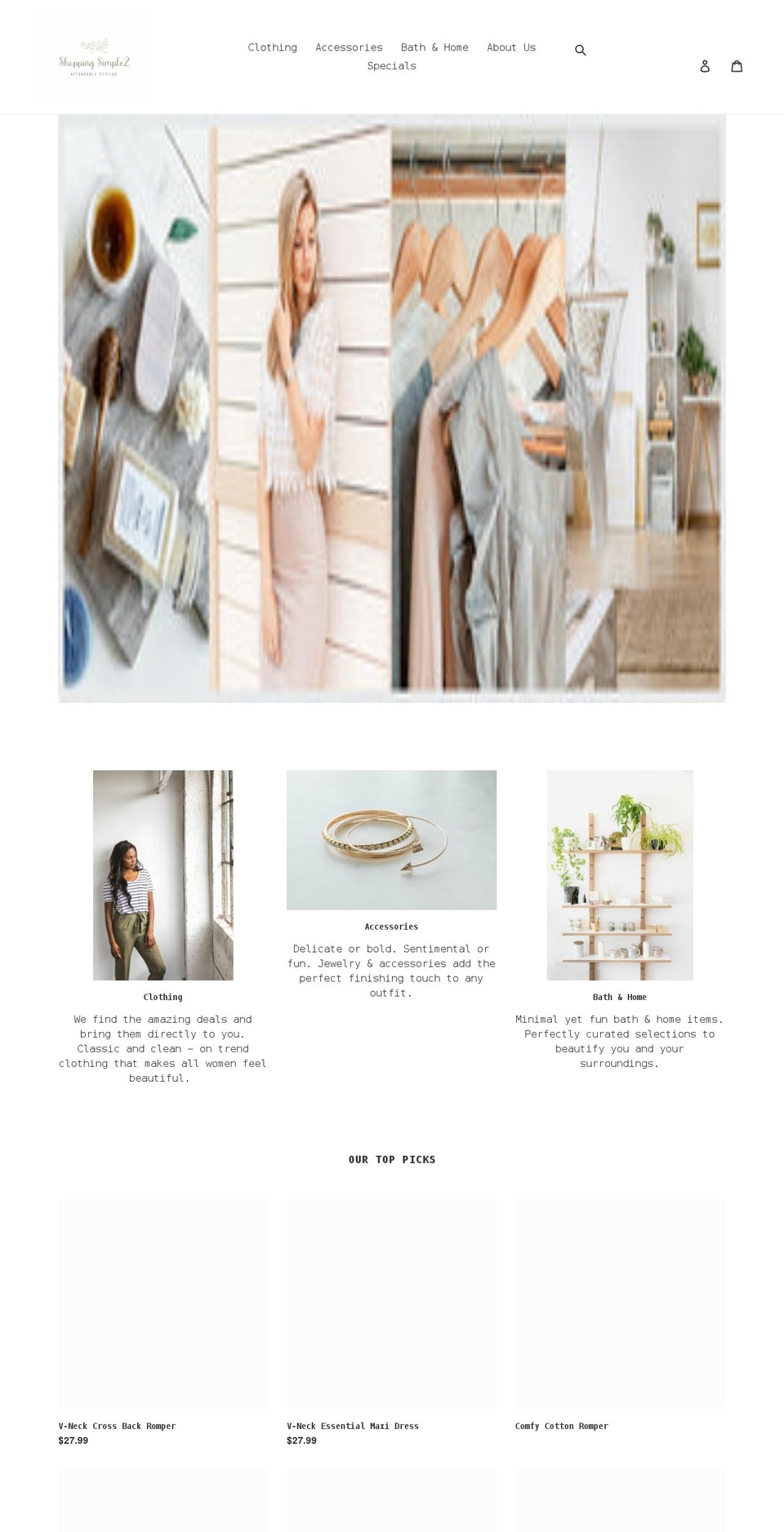 shoppingsimple2.com shopify website screenshot