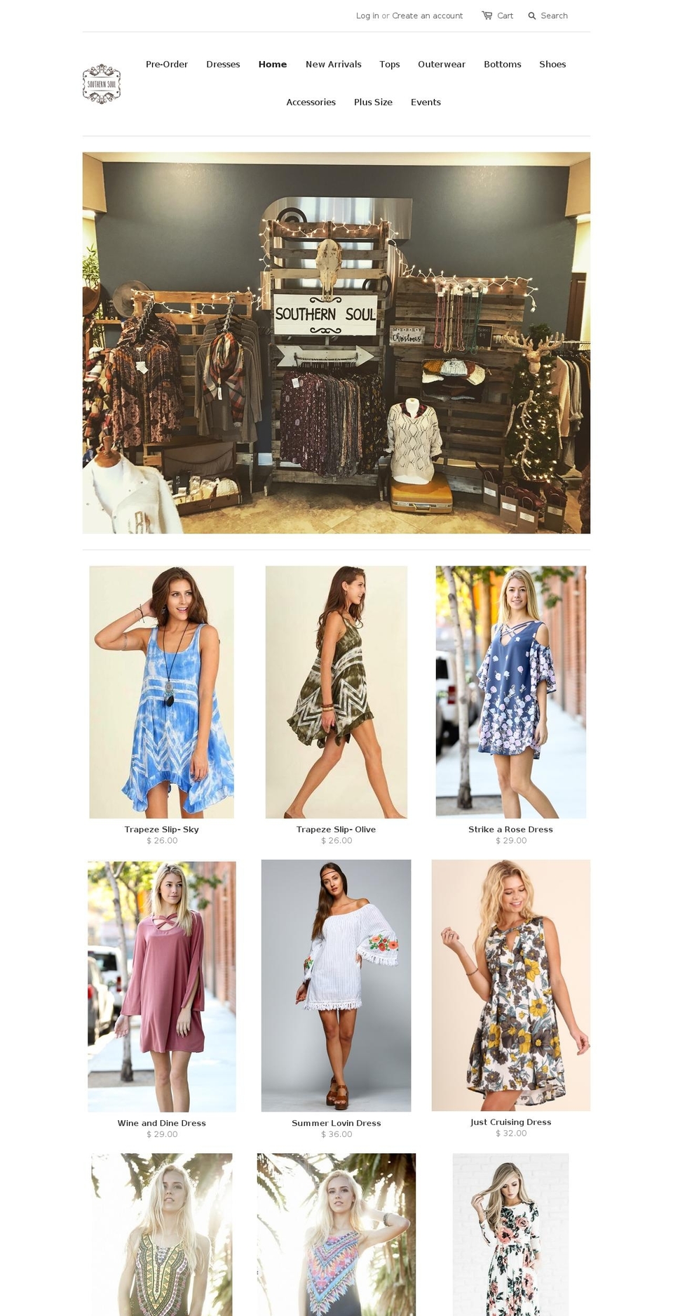 shoppingsouthernsoul.com shopify website screenshot