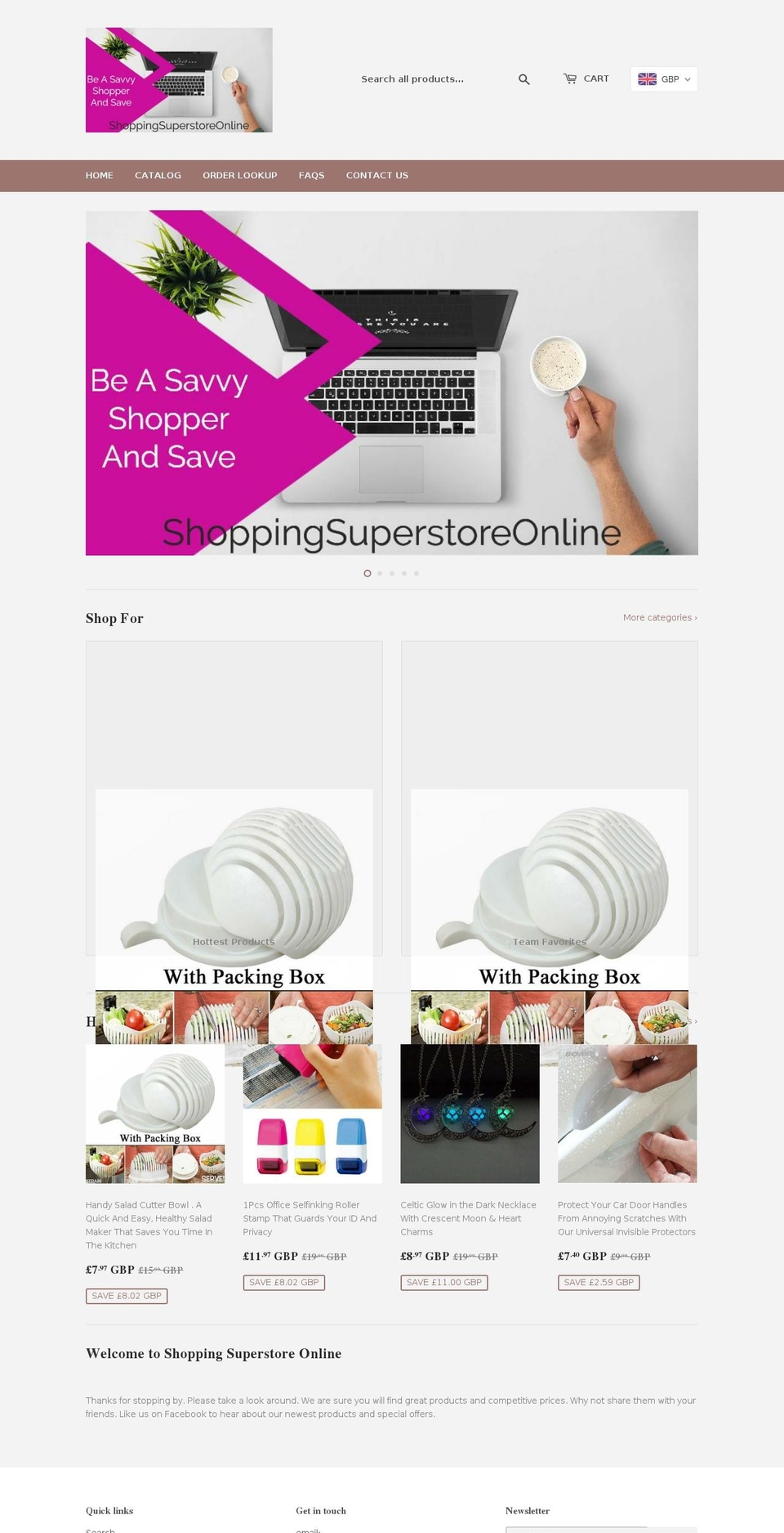 shoppingsuperstoreonline.com — Shopify storefront screenshot
