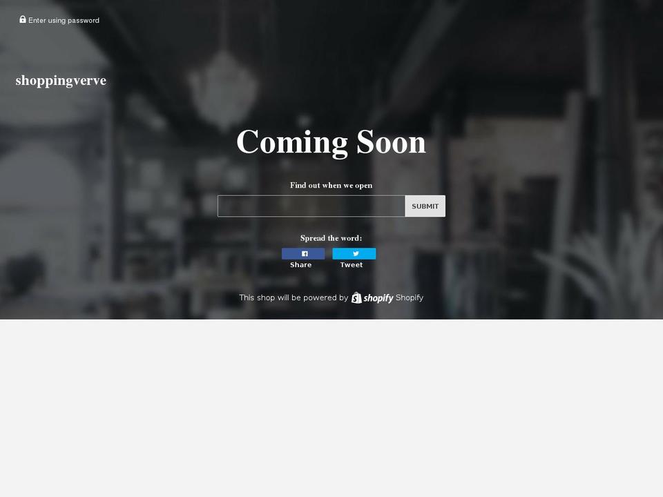 shoppingverve.com — Shopify storefront screenshot