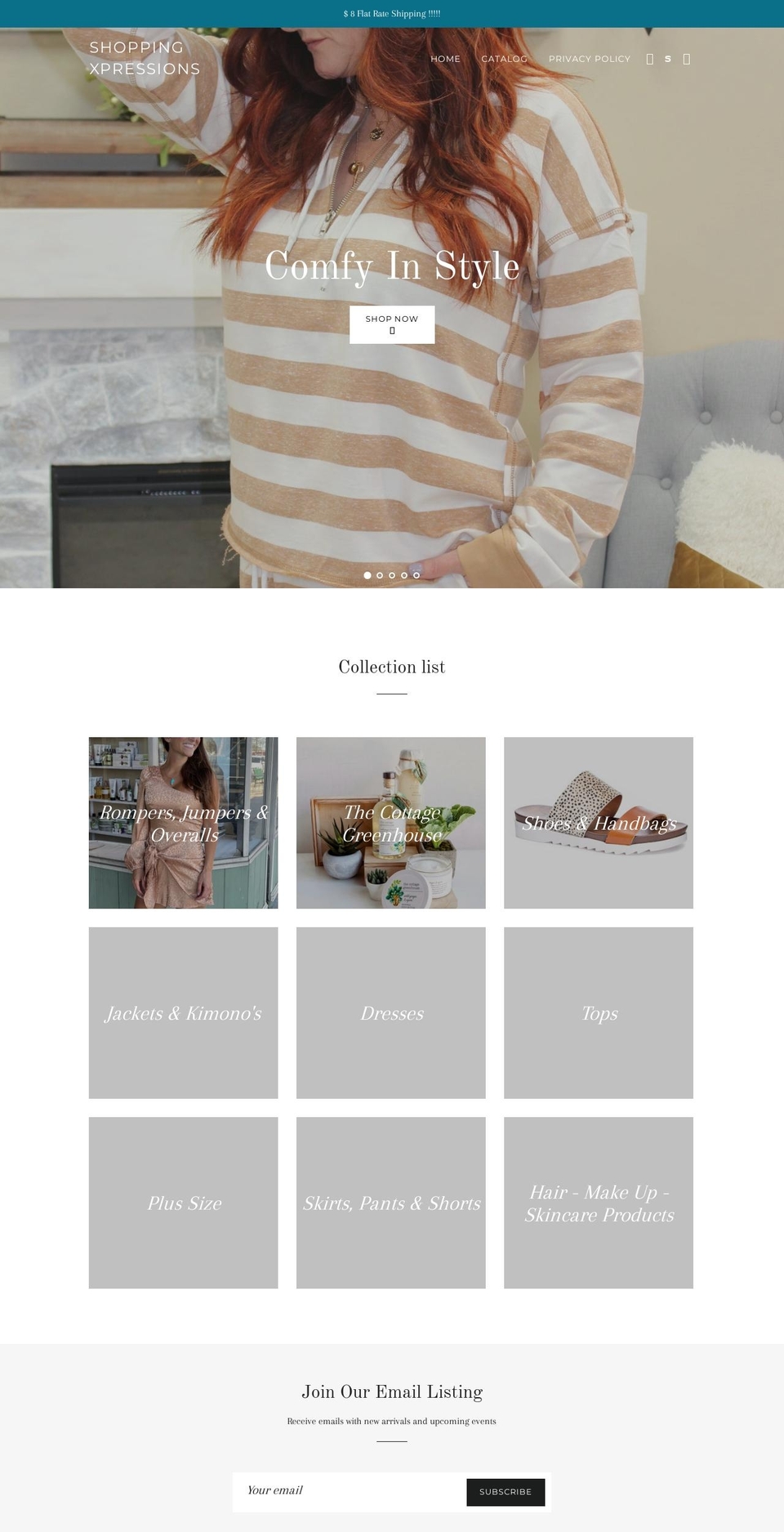 shoppingxpressions.com — Shopify storefront screenshot