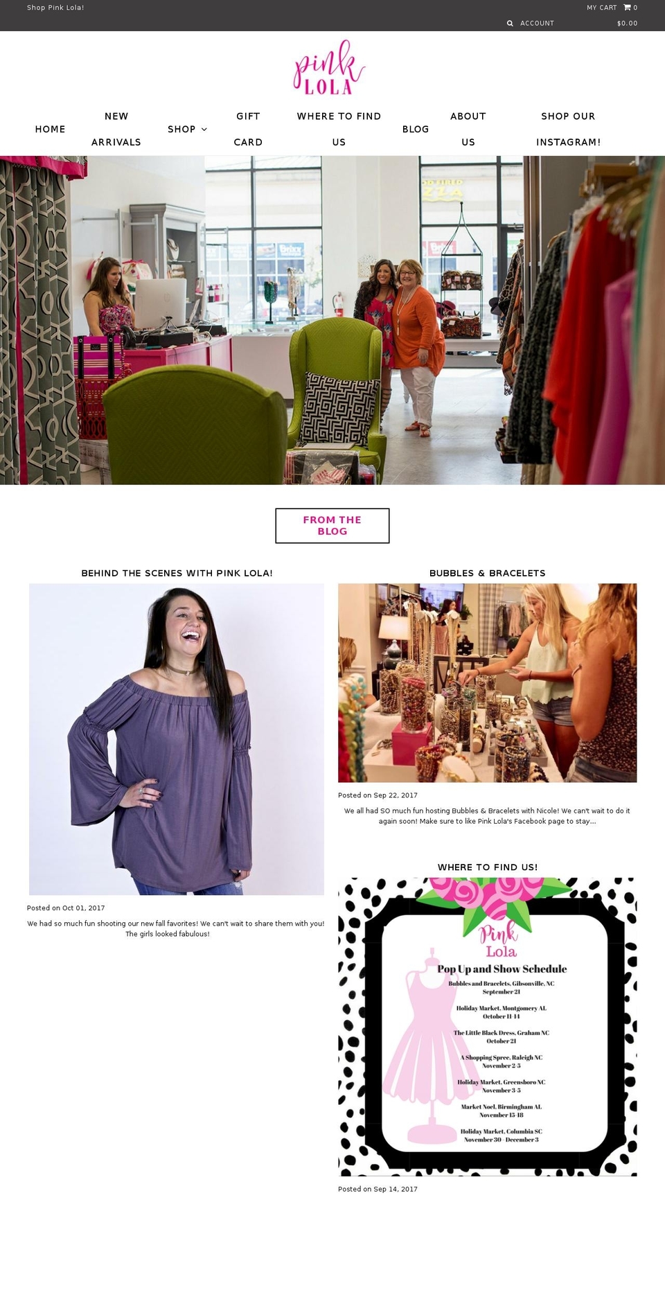 shoppinklola.com shopify website screenshot