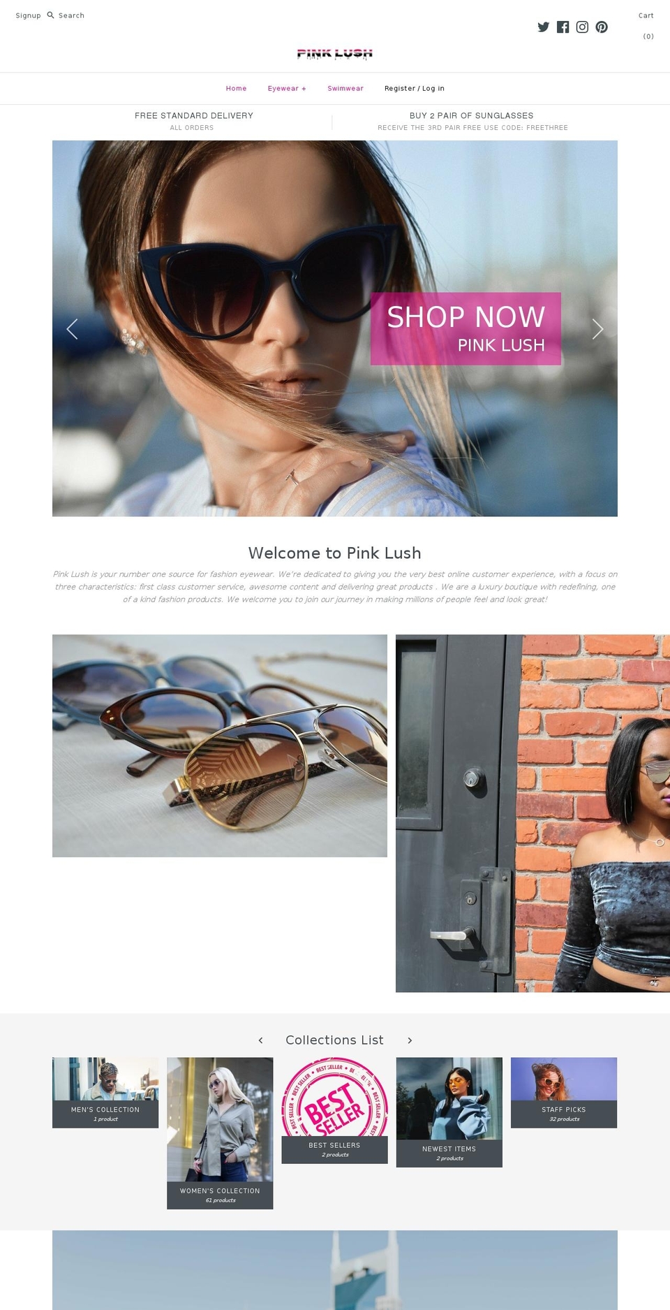 shoppinklush.com — Shopify storefront screenshot