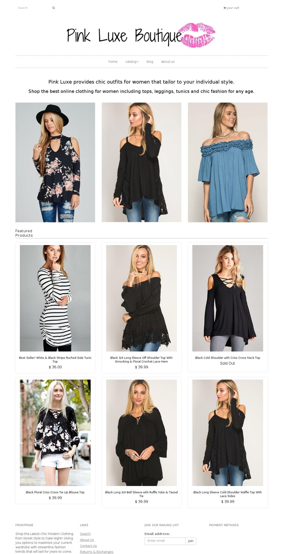 shoppinkluxe.com shopify website screenshot