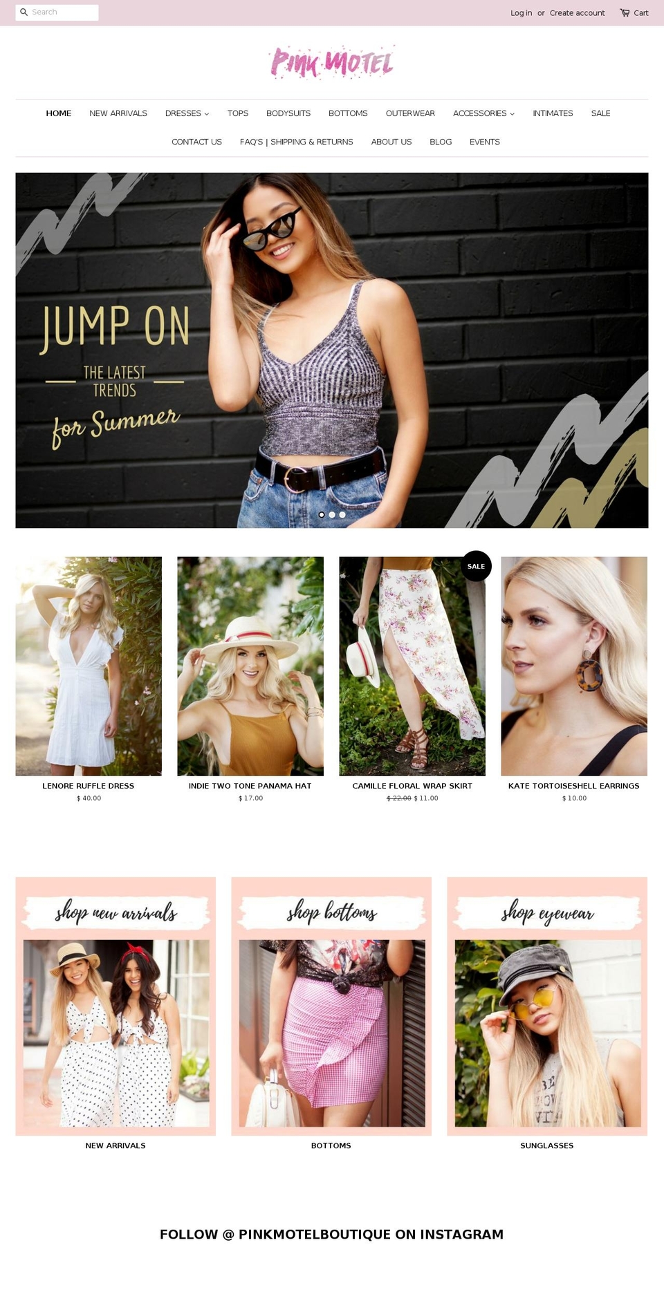 shoppinkmotel.com shopify website screenshot