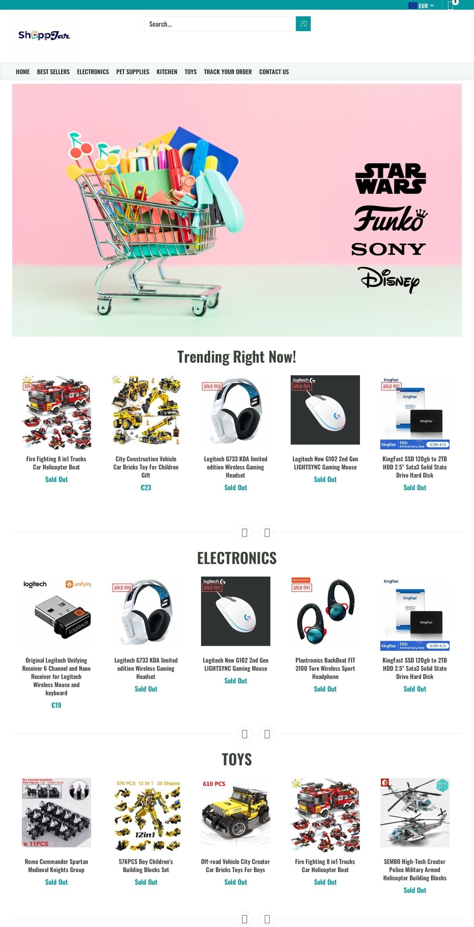shoppjar.com shopify website screenshot