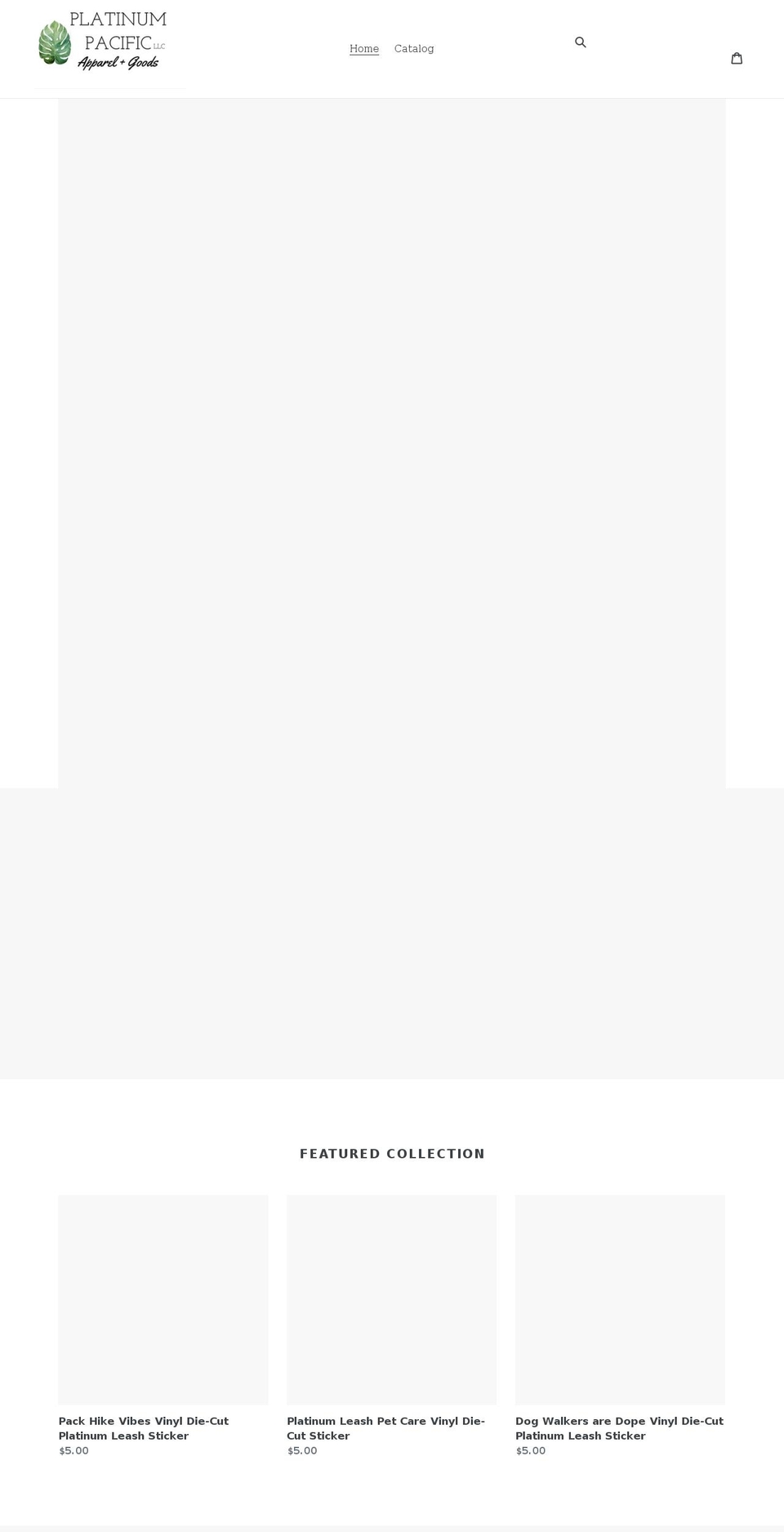 shopplatinumpacific.com shopify website screenshot