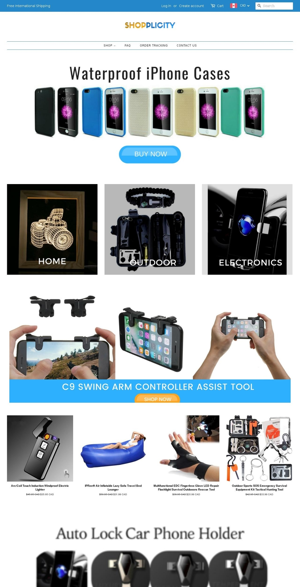shopplicity.com shopify website screenshot
