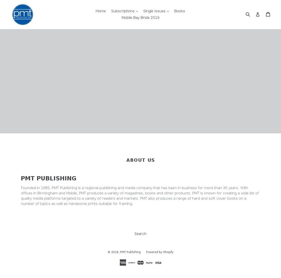 shoppmtpub.com — Shopify storefront screenshot