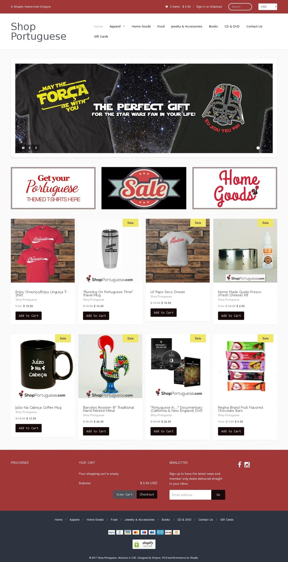 shopportuguese.com shopify website screenshot