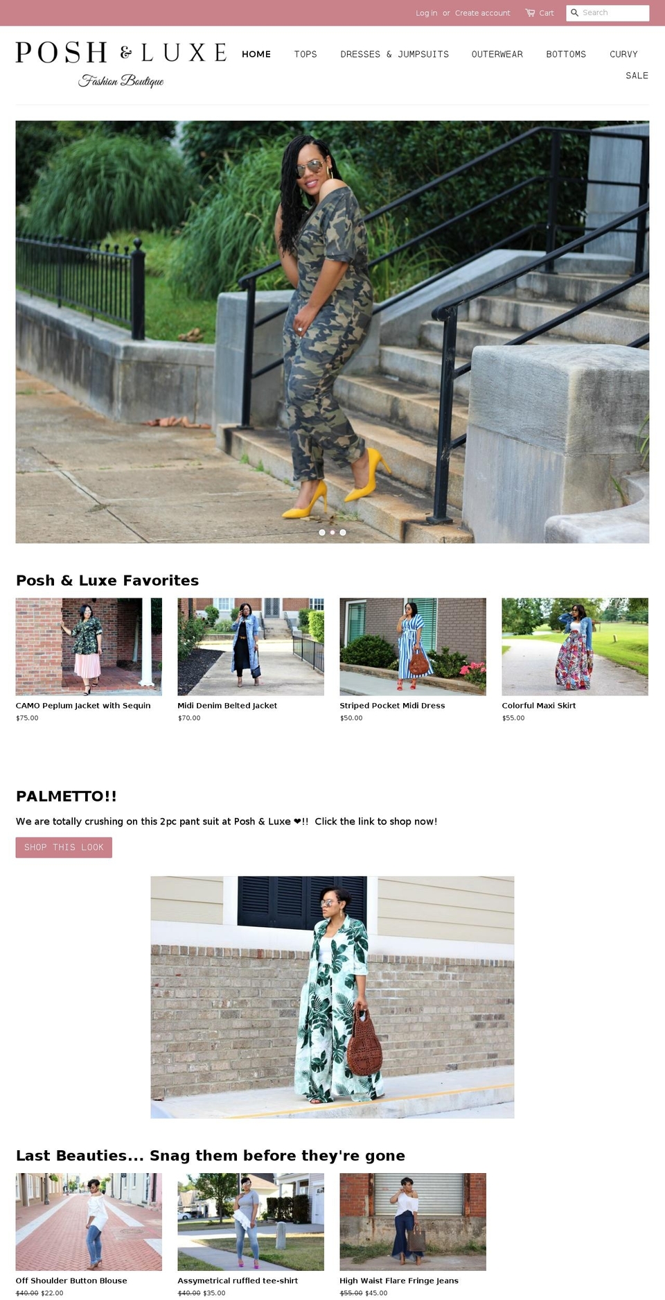 shopposhandluxe.com — Shopify storefront screenshot