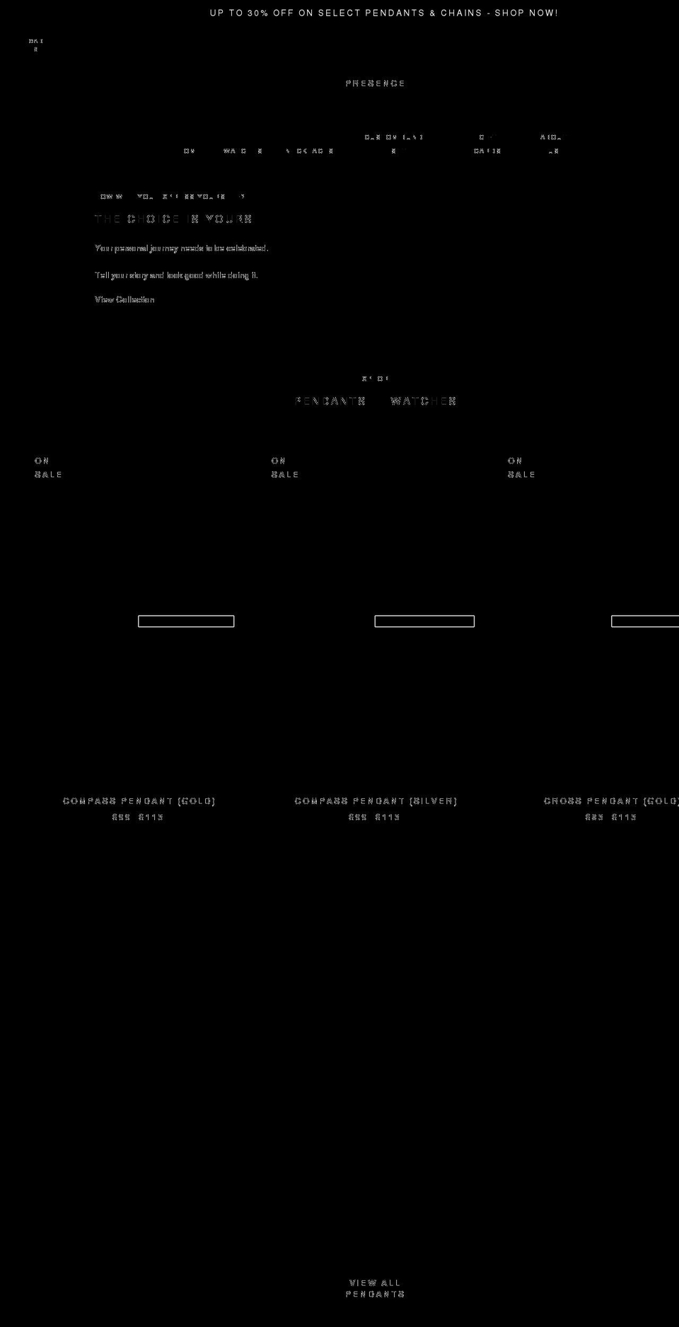 shoppresence.com shopify website screenshot