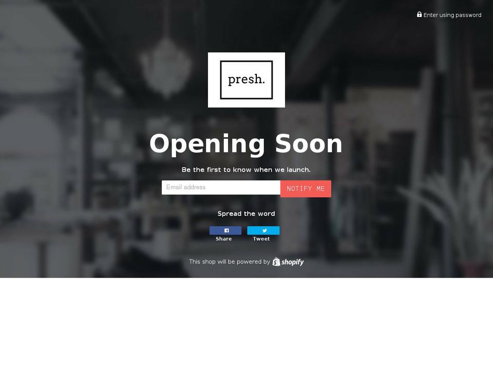 shoppresh.com — Shopify storefront screenshot