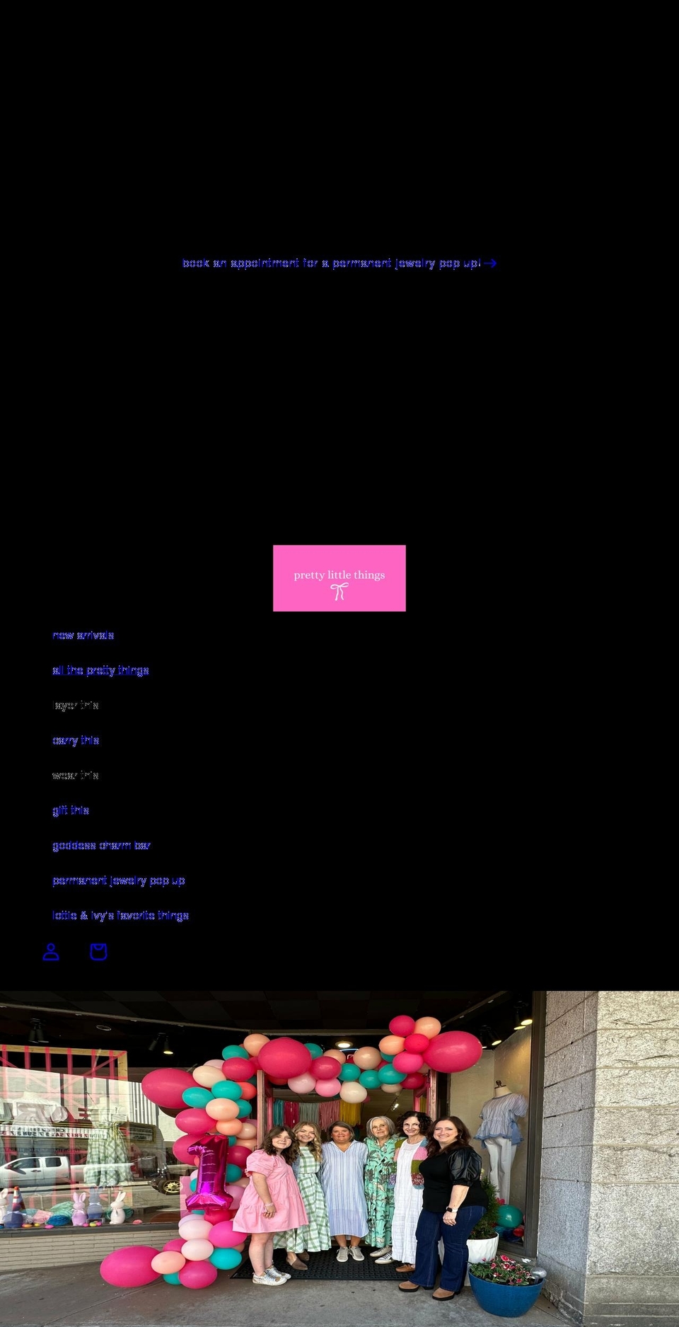 shopprettylittlethings.com shopify website screenshot
