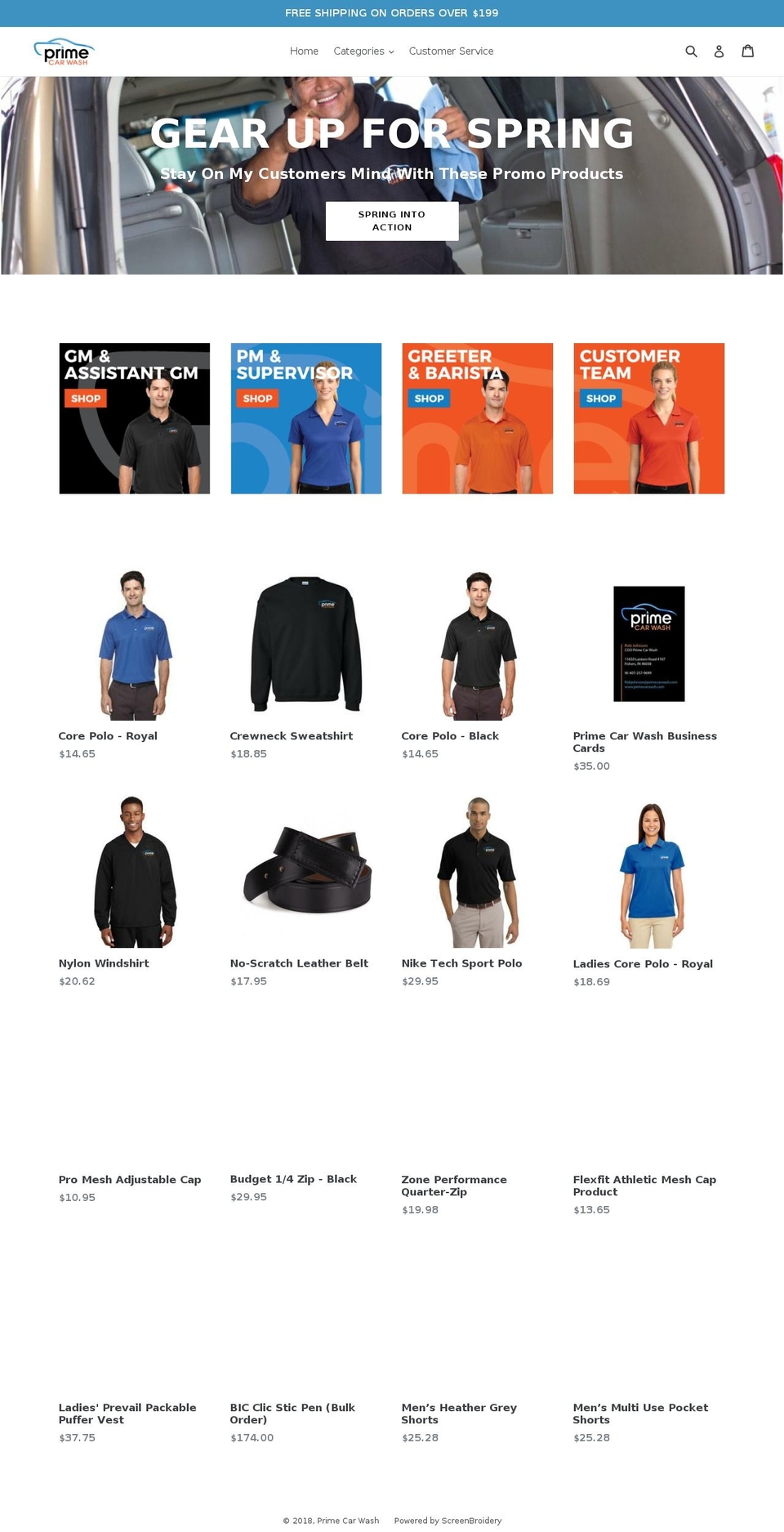 shopprimecarwash.com shopify website screenshot