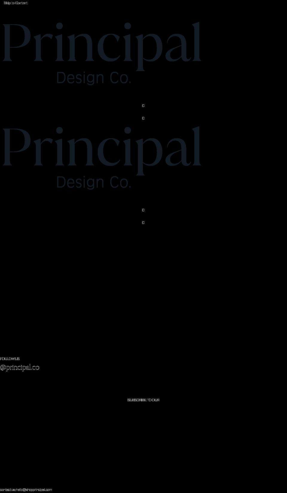 shopprincipal.com shopify website screenshot