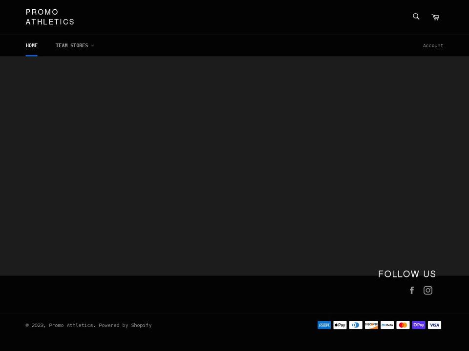shoppromoathletics.com shopify website screenshot
