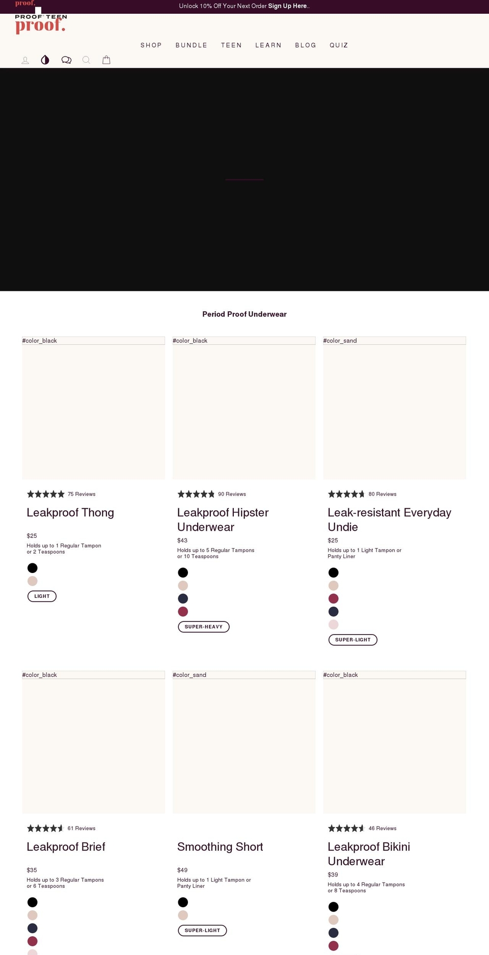 shopproof.com shopify website screenshot