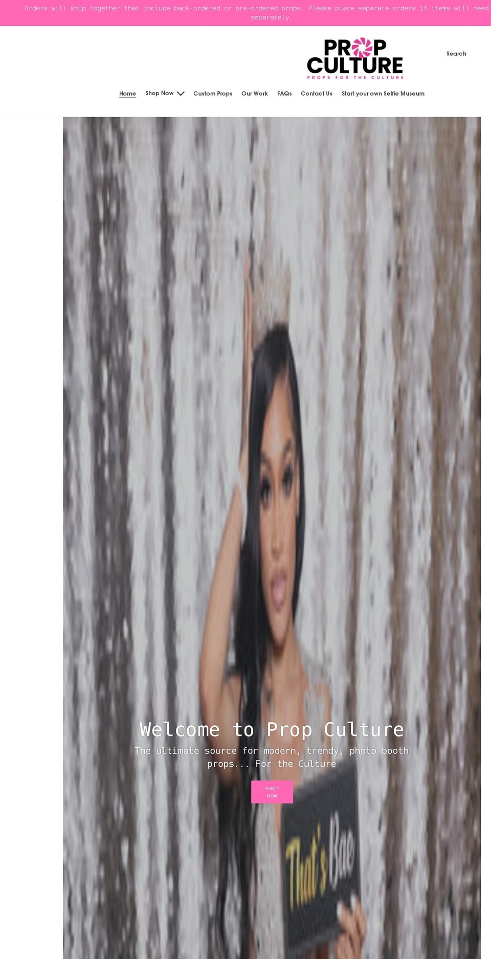 shoppropculture.com shopify website screenshot