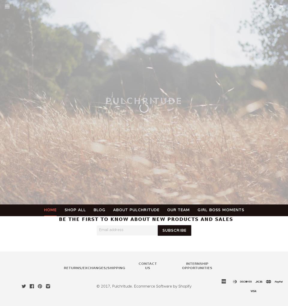 shoppulchritude.com shopify website screenshot