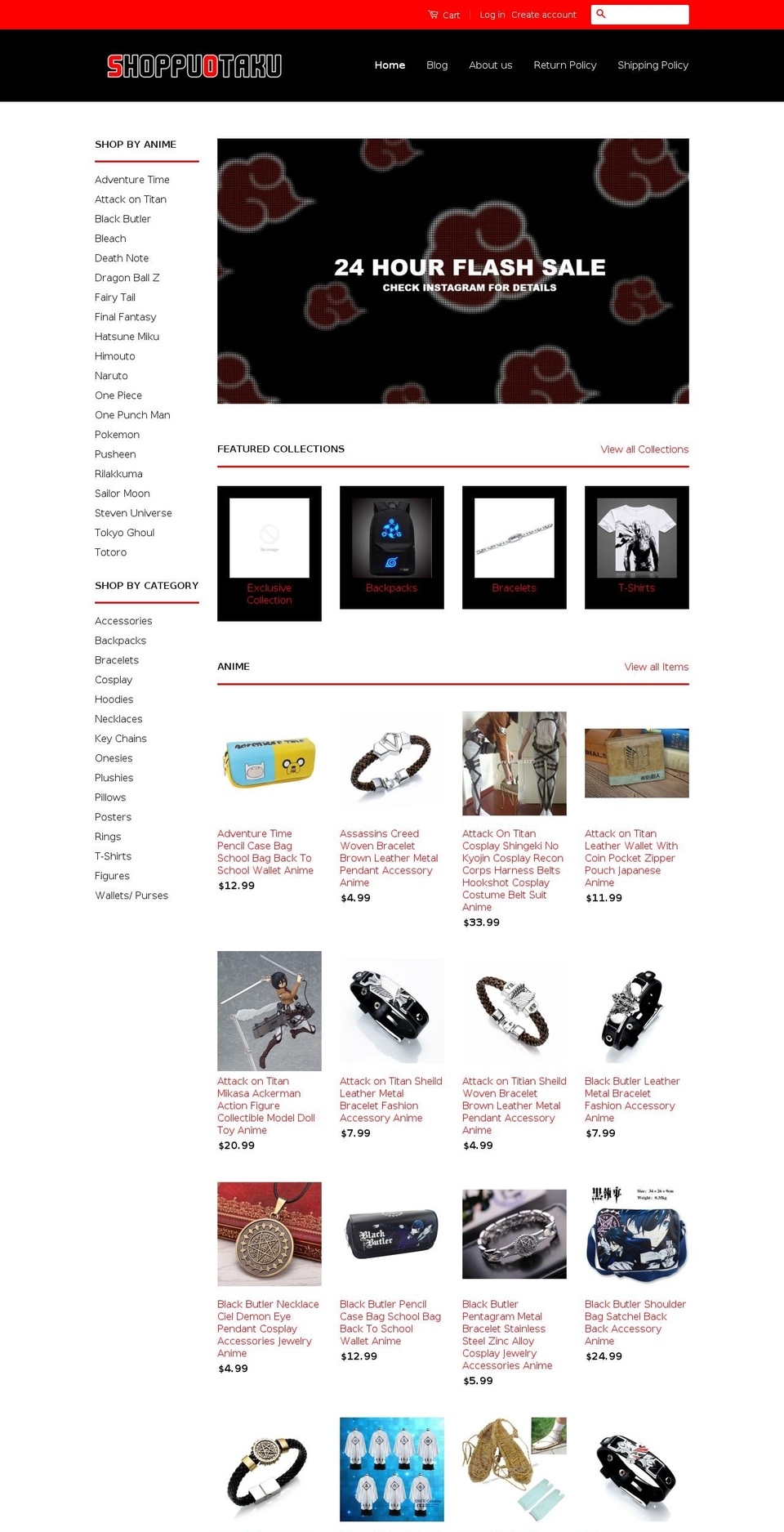 shoppuotaku.com shopify website screenshot