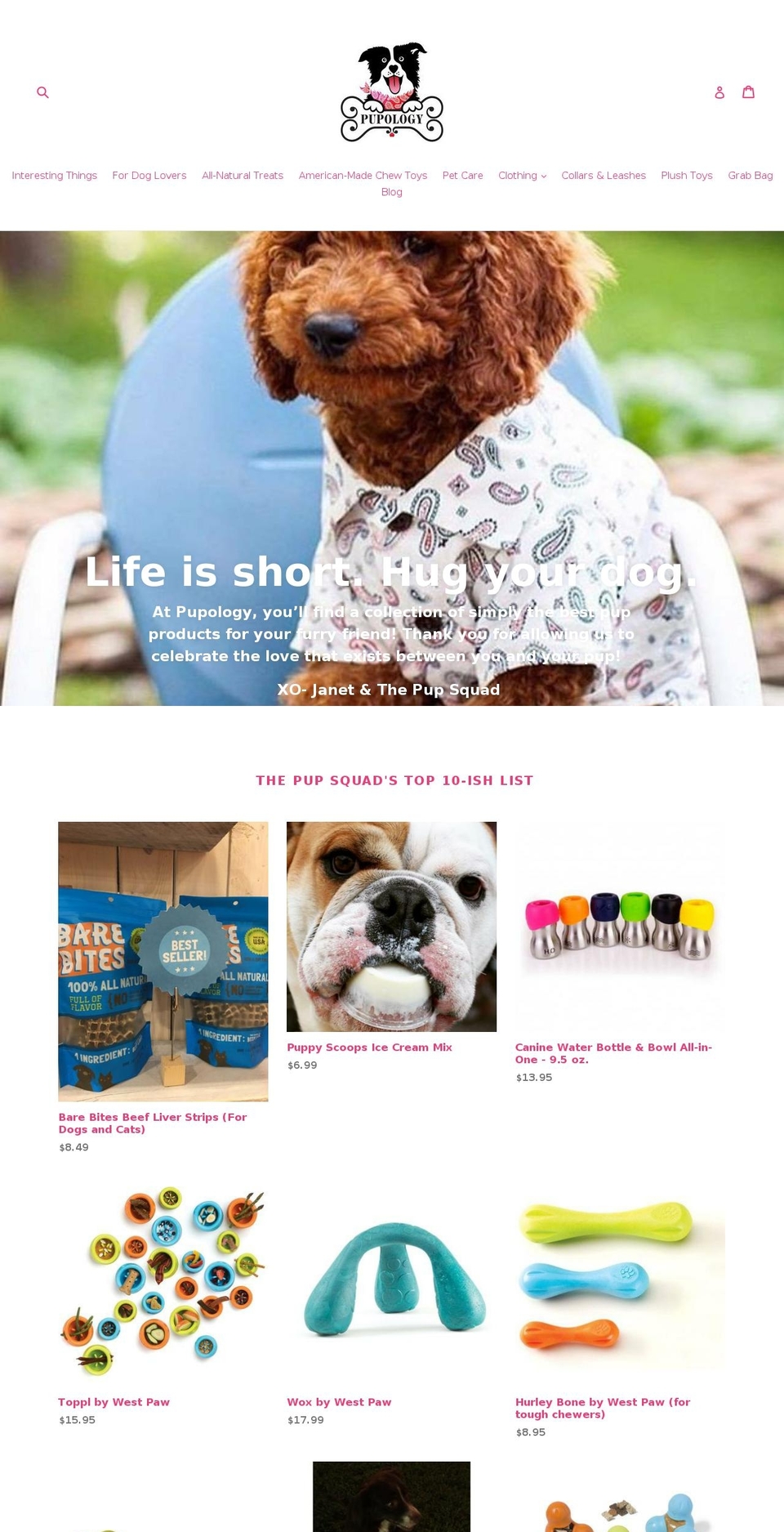 shoppupology.com — Shopify storefront screenshot