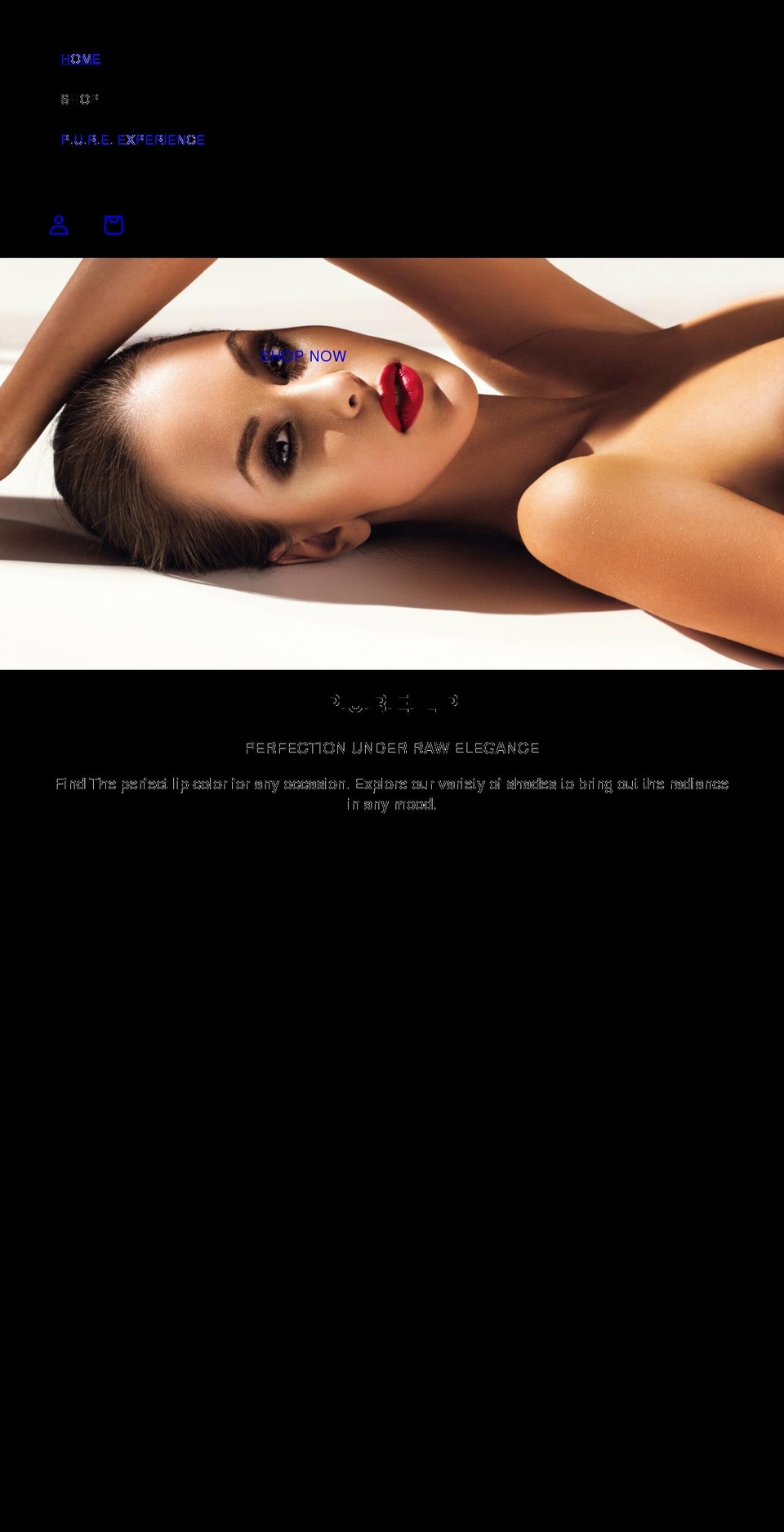 shoppurelip.com shopify website screenshot