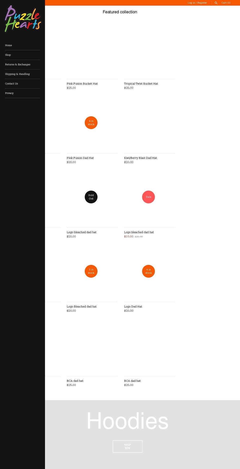 shoppuzzlehearts.com — Shopify storefront screenshot