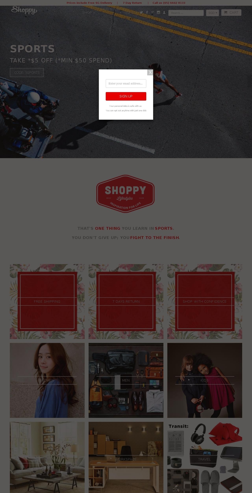 shoppy.sg shopify website screenshot