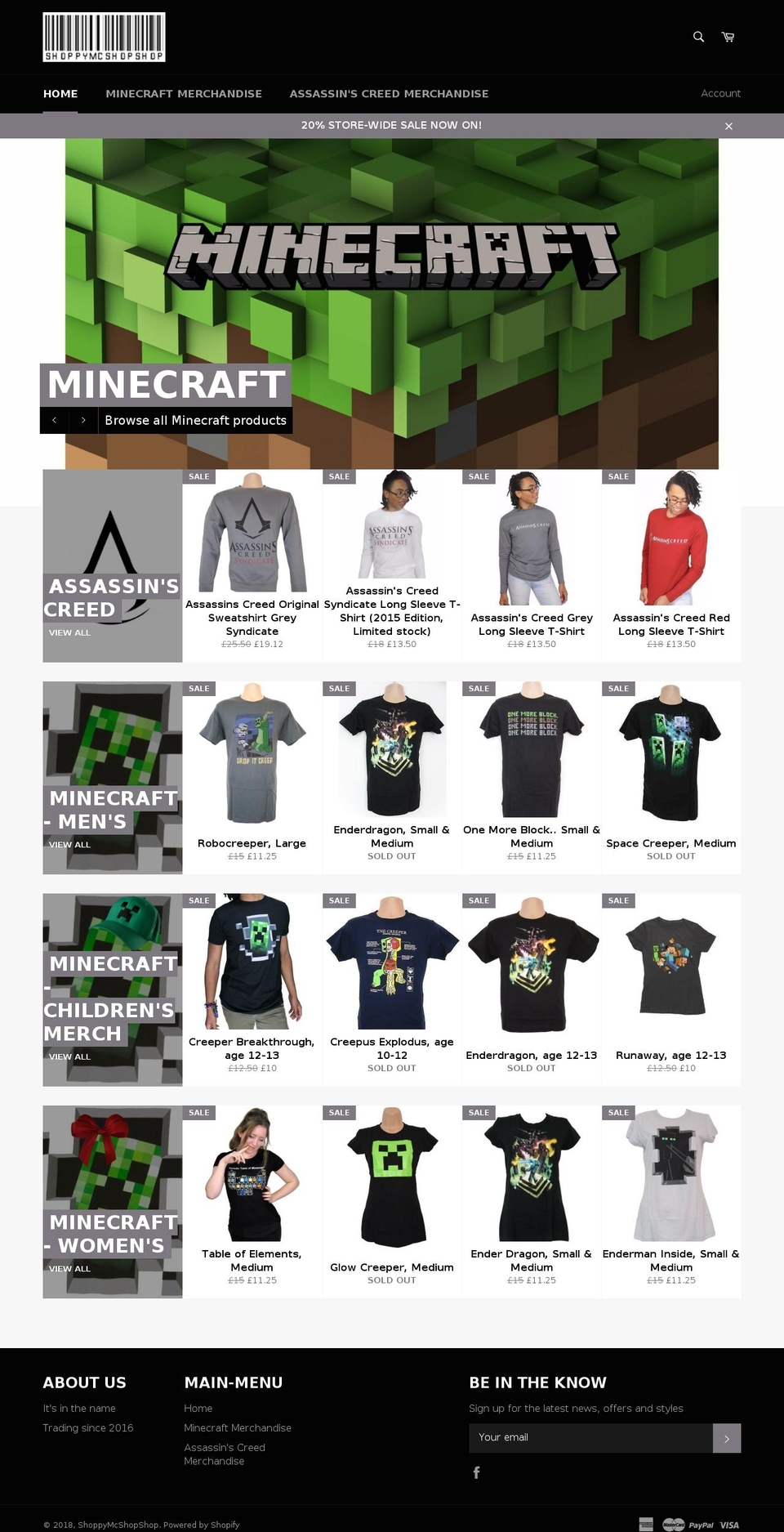 shoppymcshopshop.com shopify website screenshot