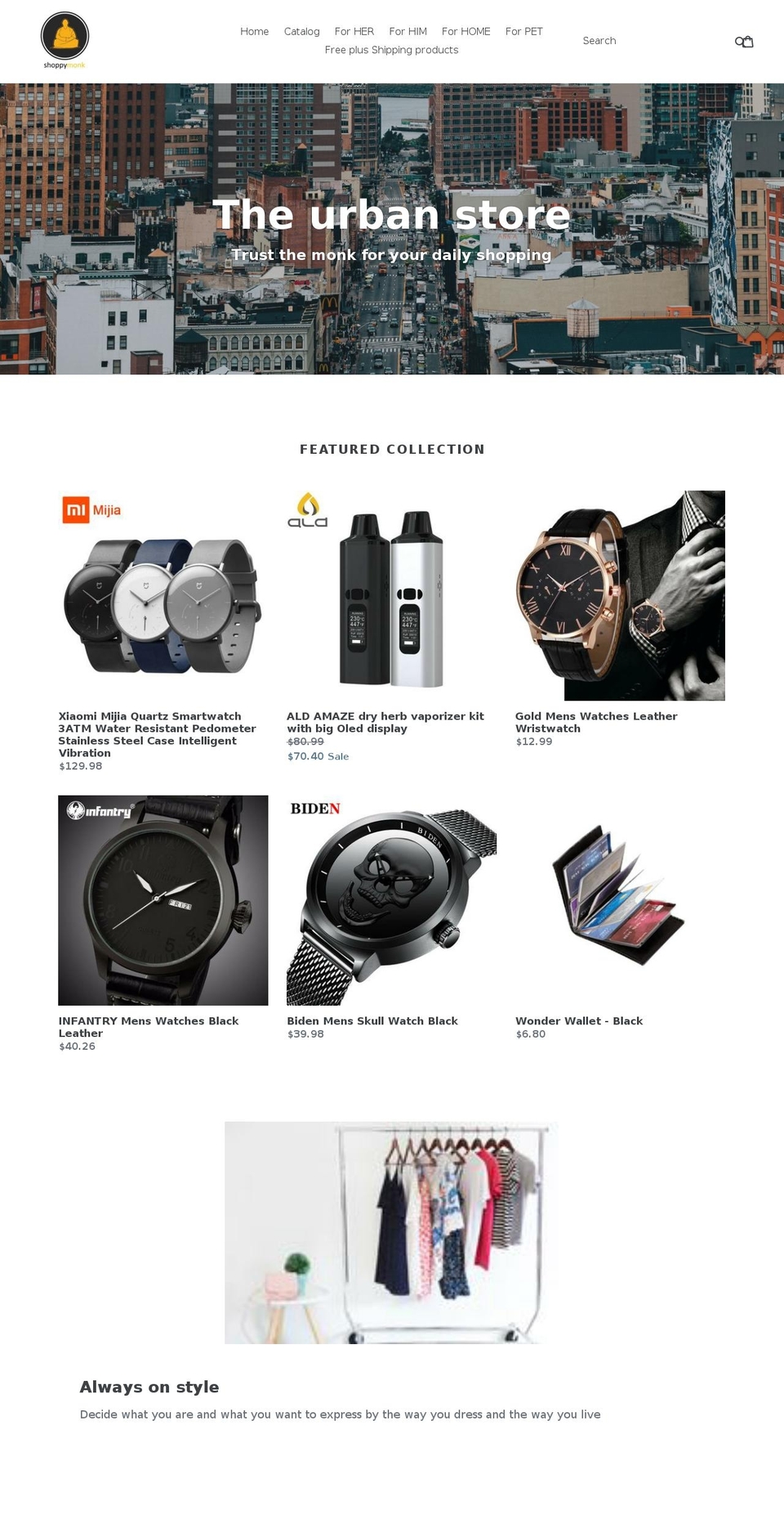 shoppymonk.com shopify website screenshot