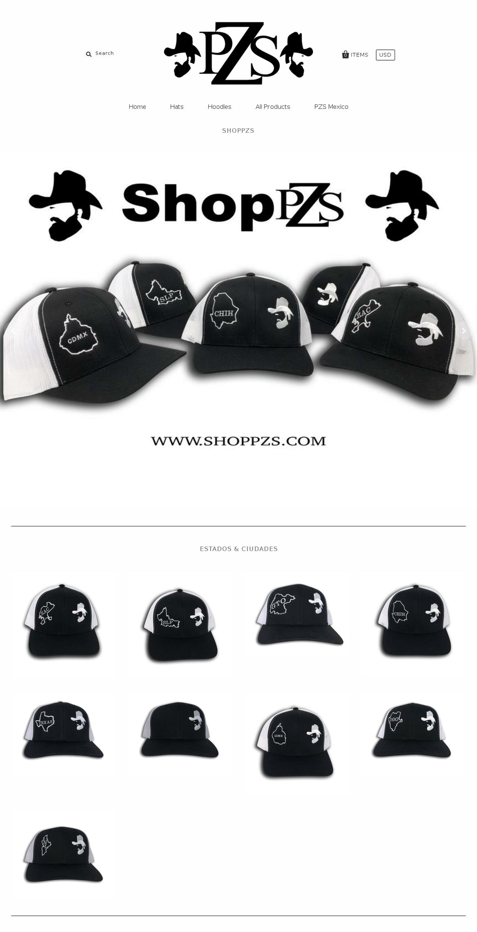 shoppzs.com shopify website screenshot