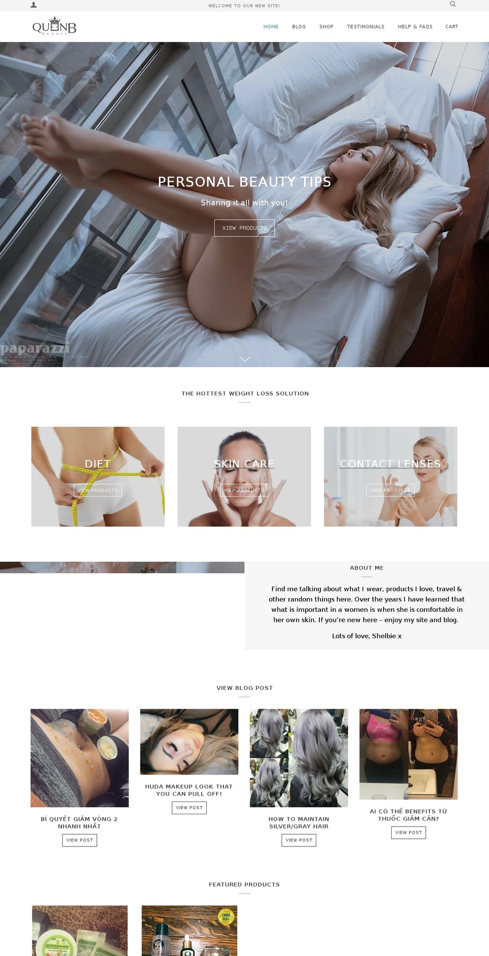 shopqueenbbeauty.com — Shopify storefront screenshot