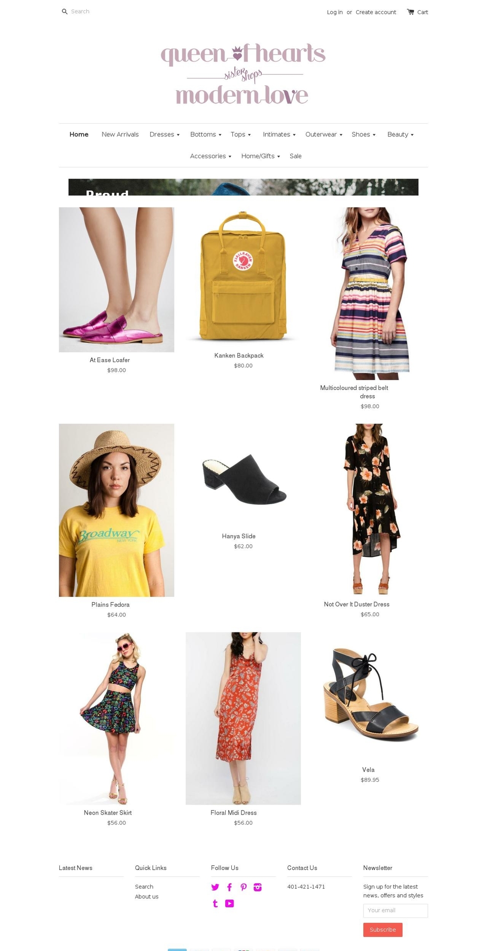 shopqueenofhearts.com shopify website screenshot