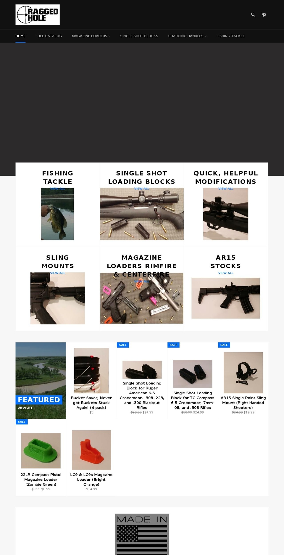 shopraggedhole.com — Shopify storefront screenshot