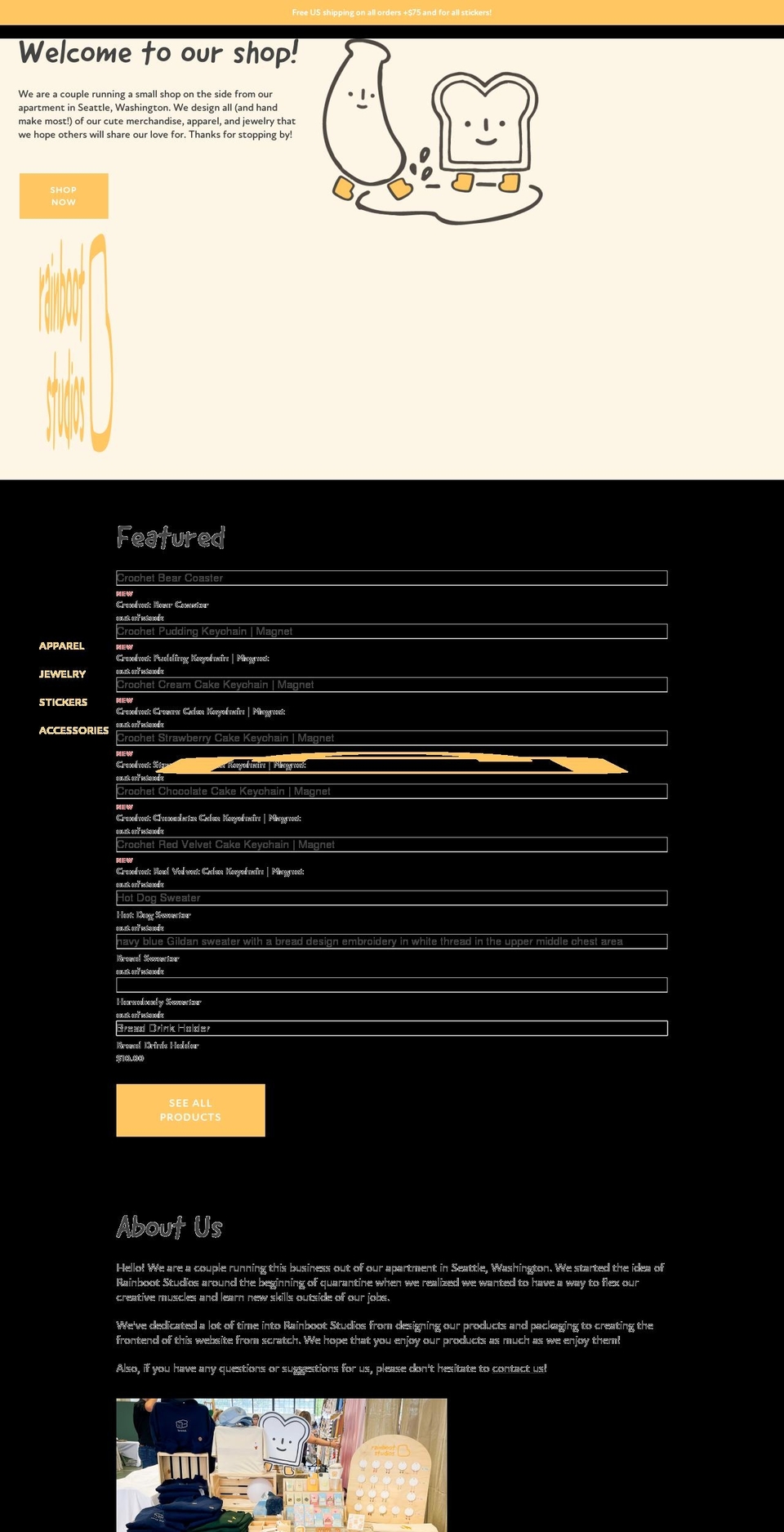shoprainboot.com shopify website screenshot