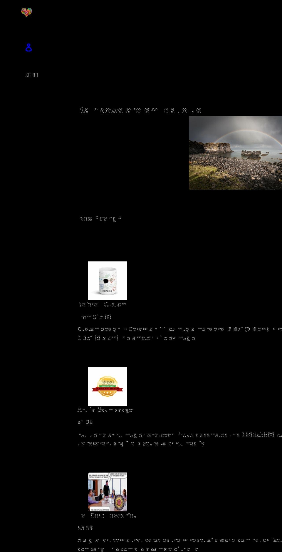 shoprainbows.com shopify website screenshot