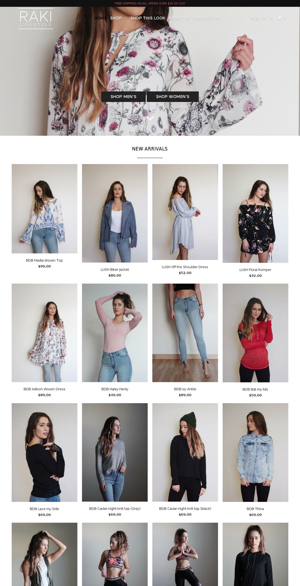 shopraki.com shopify website screenshot