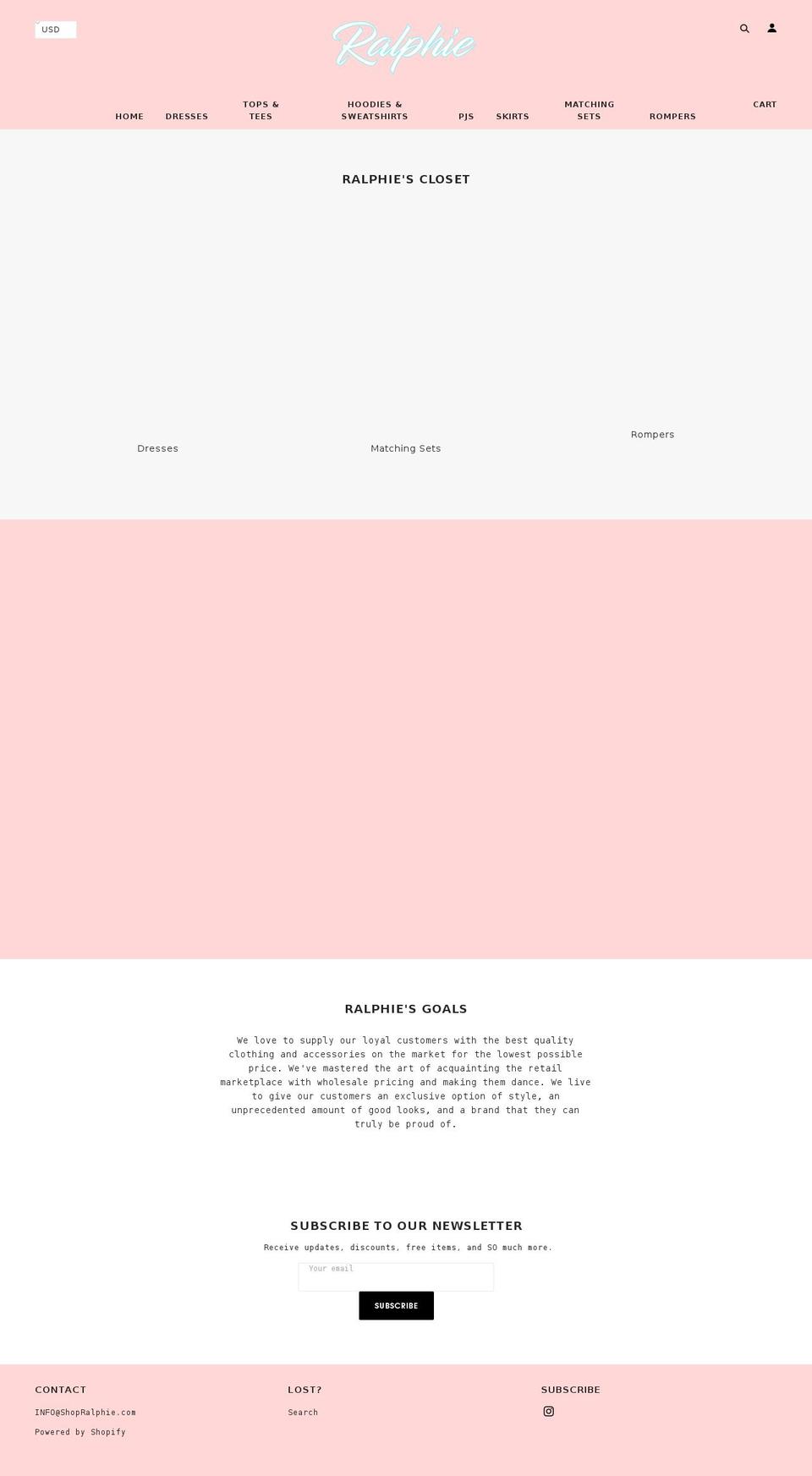 shopralphie.com — Shopify storefront screenshot