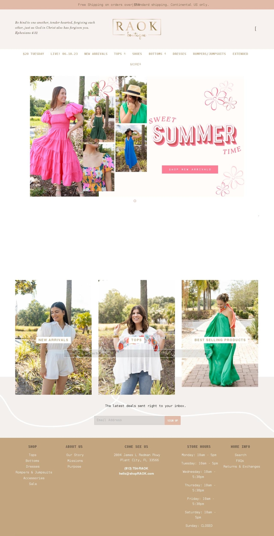 shopraok.com shopify website screenshot