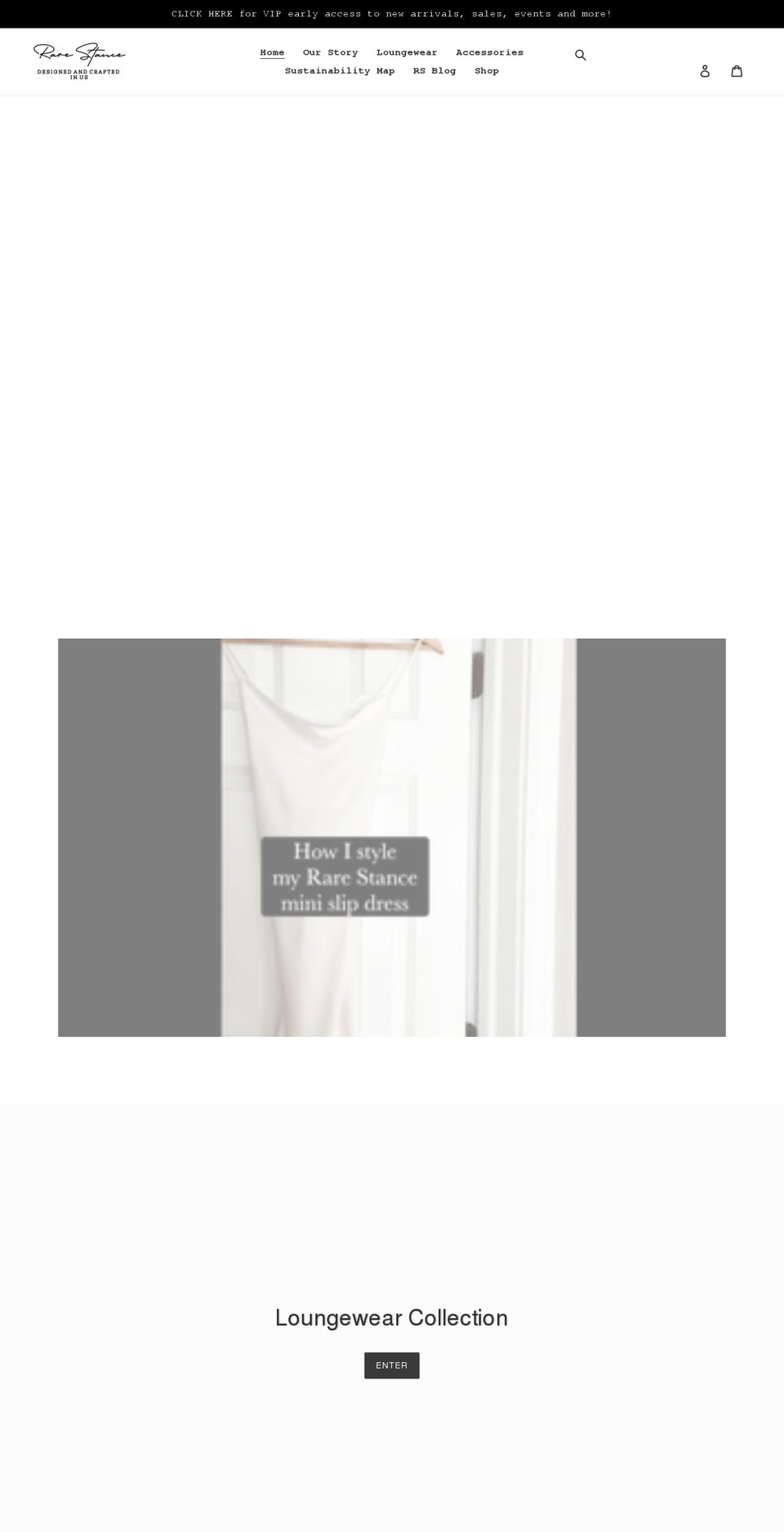 shoprarestance.com shopify website screenshot