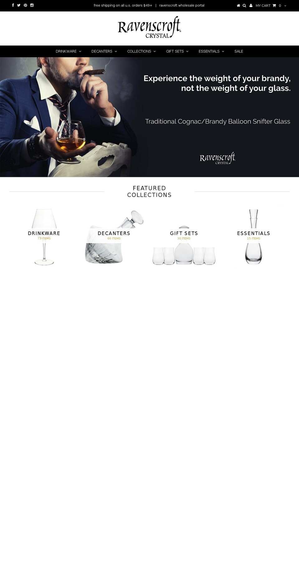 shopravenscroft.com shopify website screenshot