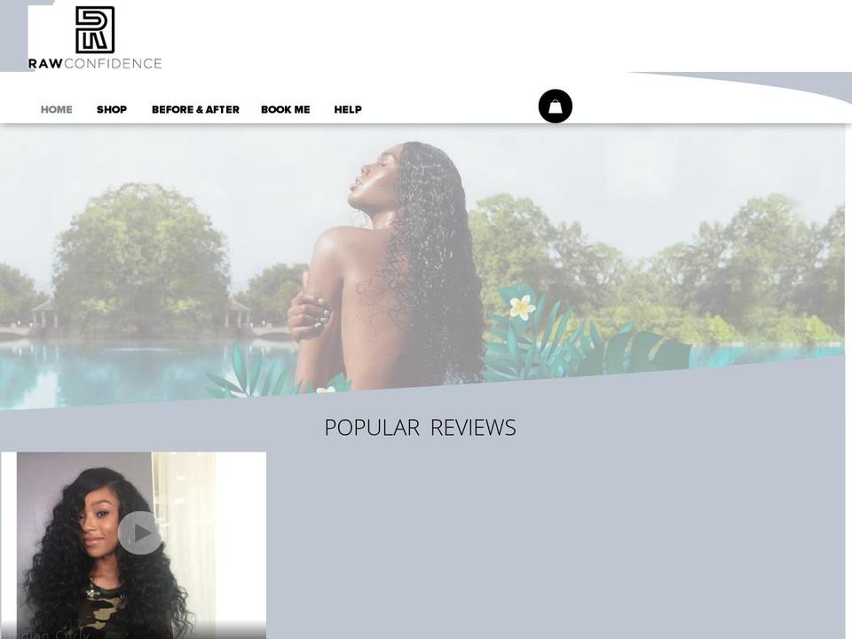 shoprawconfidence.com shopify website screenshot