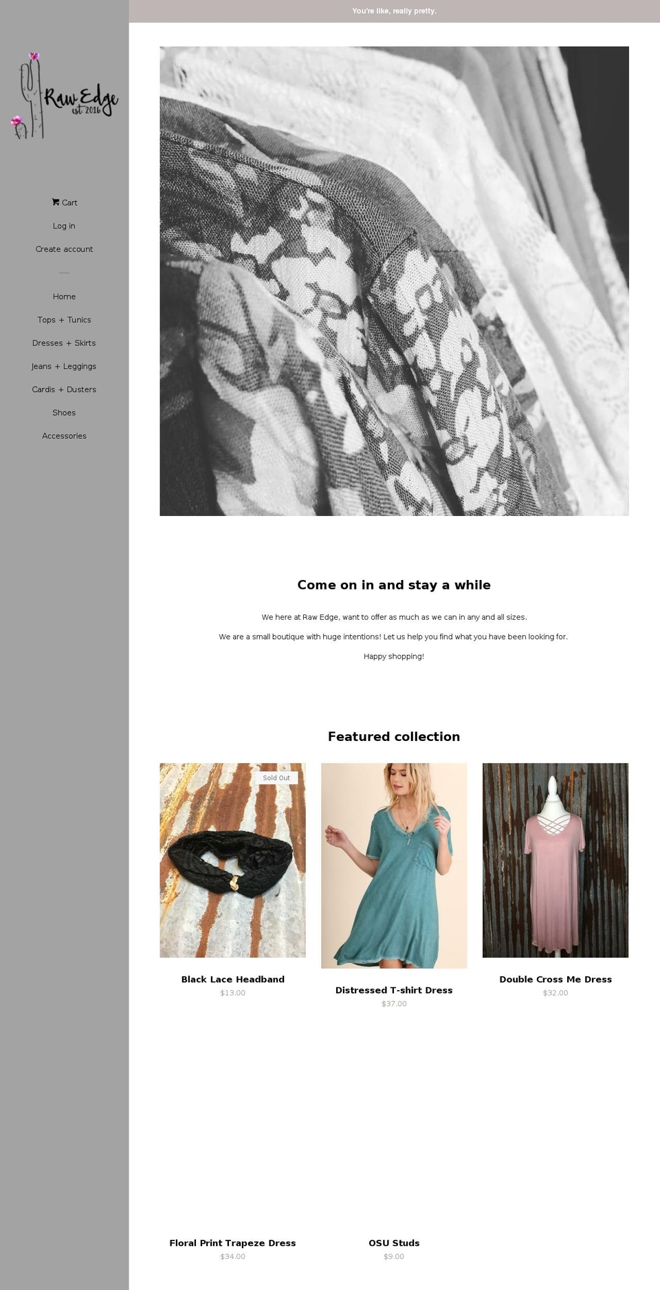 shoprawedge.com — Shopify storefront screenshot
