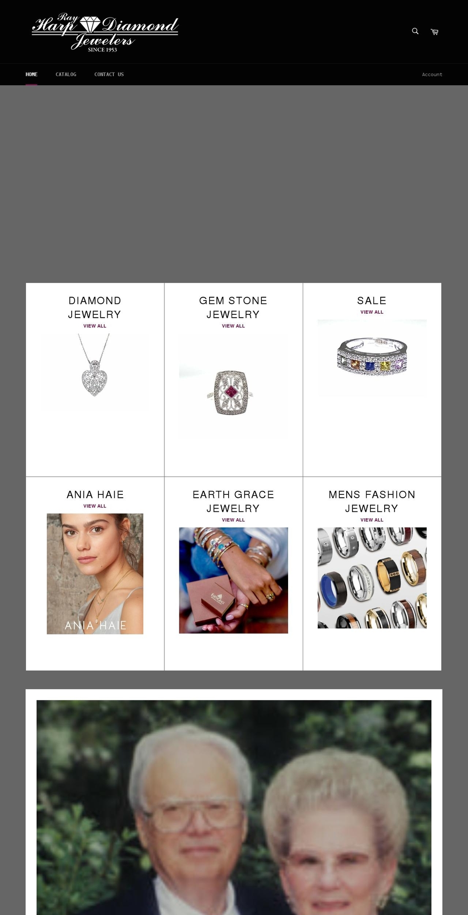 shoprayharpjewelers.com shopify website screenshot