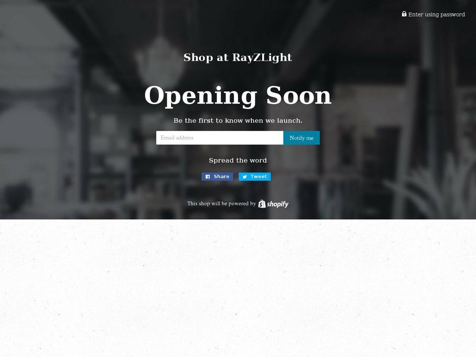 shoprayzlight.com — Shopify storefront screenshot