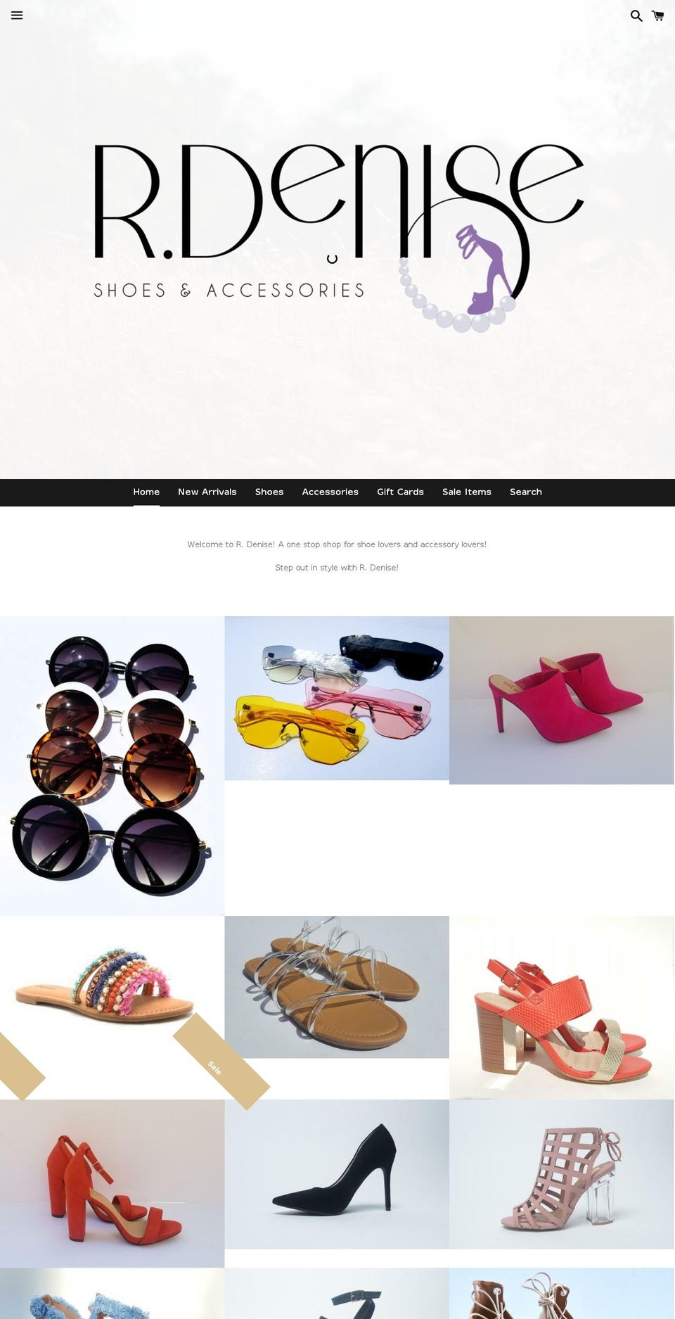 shoprdenise.net shopify website screenshot