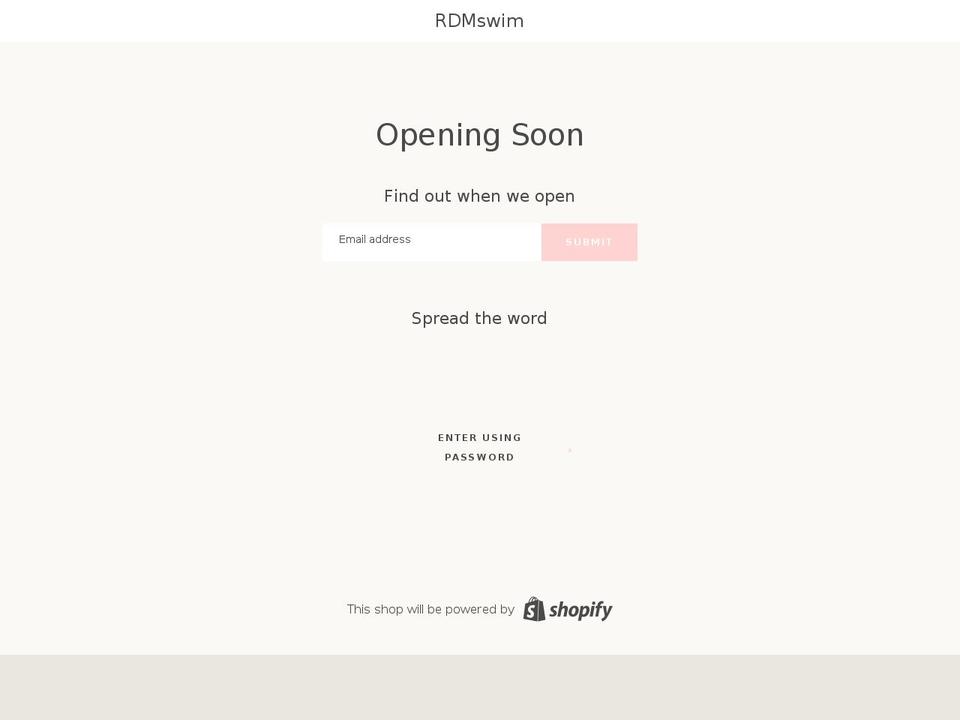 shoprdm.com — Shopify storefront screenshot