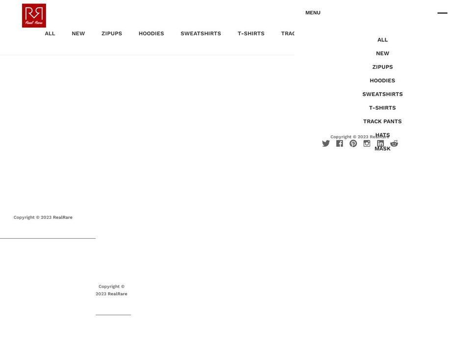shoprealrare.com — Shopify storefront screenshot