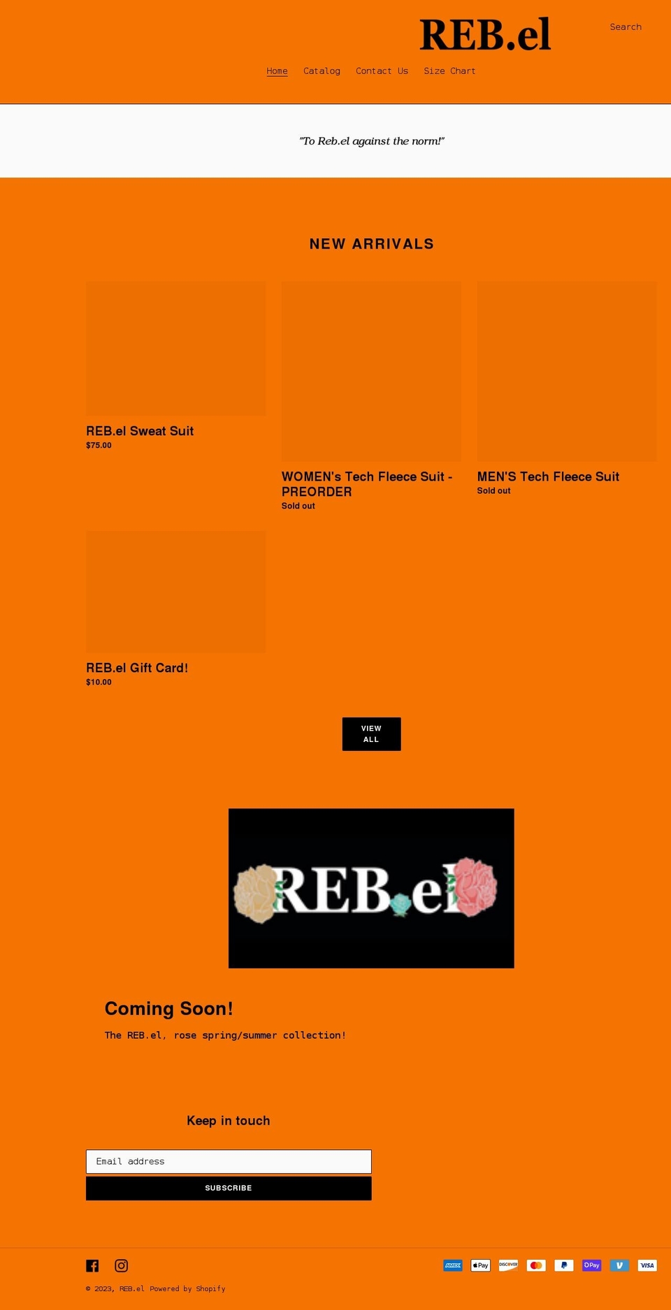 shoprebelbrand.com shopify website screenshot